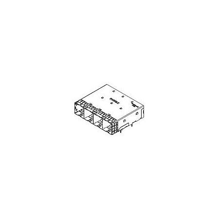 Molex Ipass Plus Hd Cage & Rec 1X4 0.76Au Sn 768660013